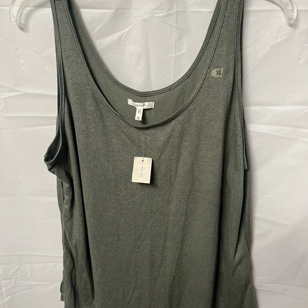 Maurices Shimmering Olive Tank Top - Picture 1 of 4